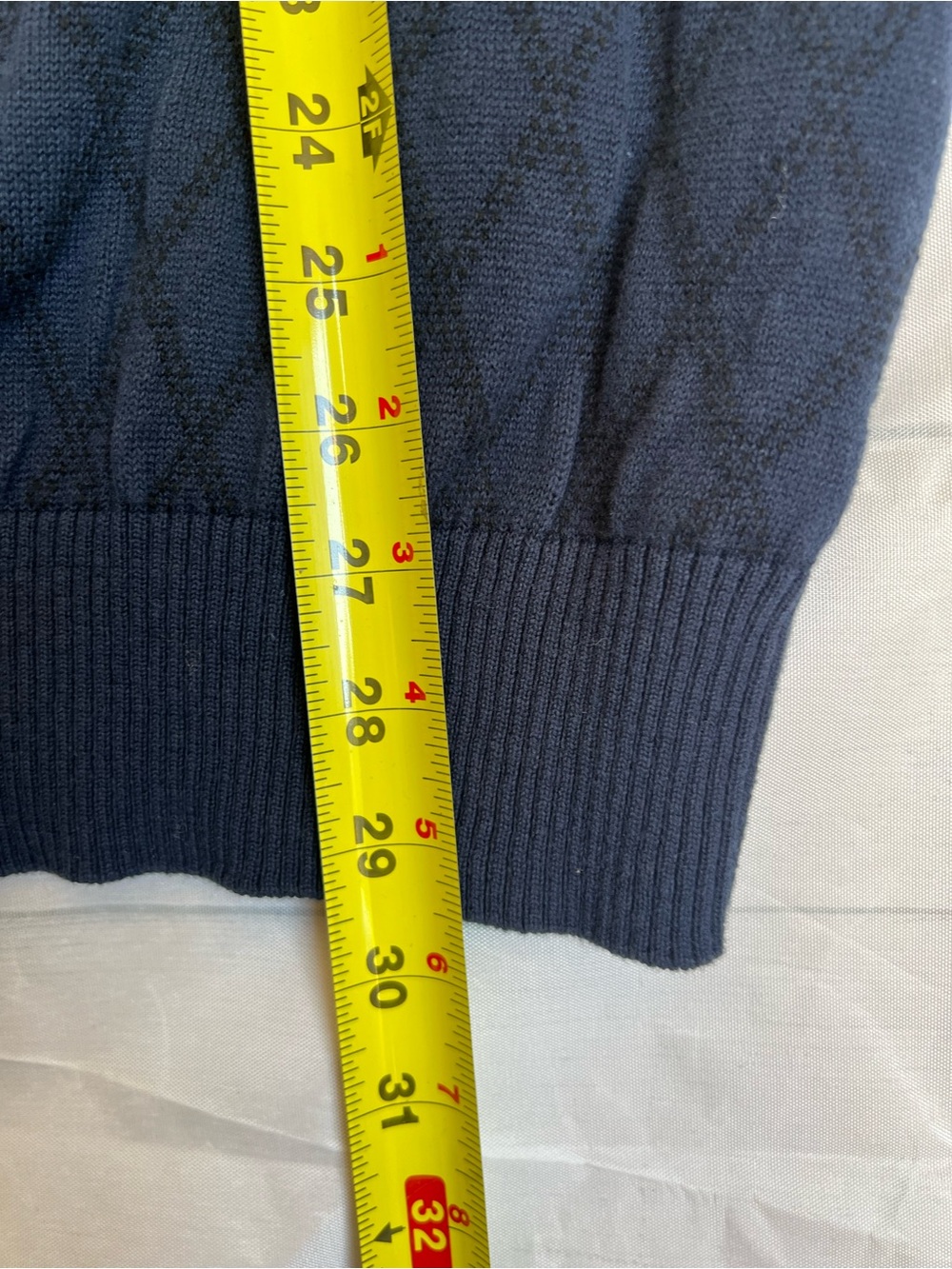 Spring & Mercer Blue Argyle V-Neck Sweater Vest Large - Picture 6 of 6